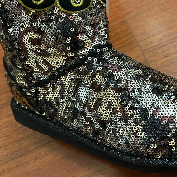 New with tags JUICY COUTURE LEOPARD SHINE BOOTS SIZE 6 - Picture 5 of 12